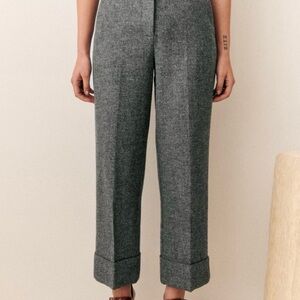 Sezane Damon Trousers Mottled Grey - Size 4